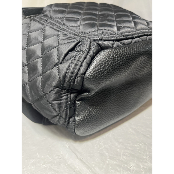 Tommy Bahama Black Quilted Backpack Laptop Purse Bag main image 5